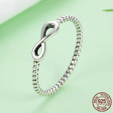 Dainty Sterling Silver Infinity Ring-Your Soul Place